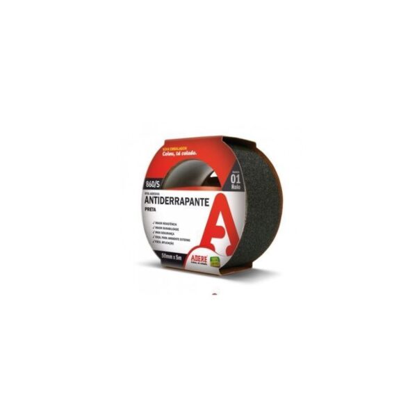 FITA ANTIDERRAPANTE PRETA 50MMX05M ADERE