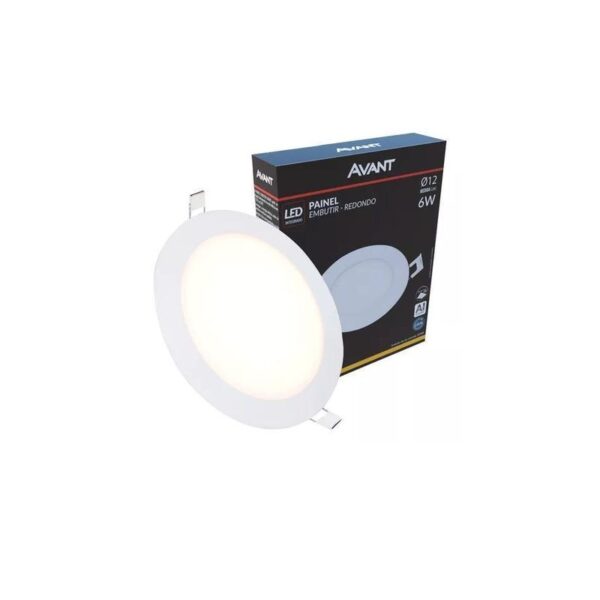 LED PAINEL EMB RED 12 3000K 6W AVANT