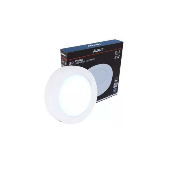 LED PAINEL SOBR RED 12 6500K 6W AVANT