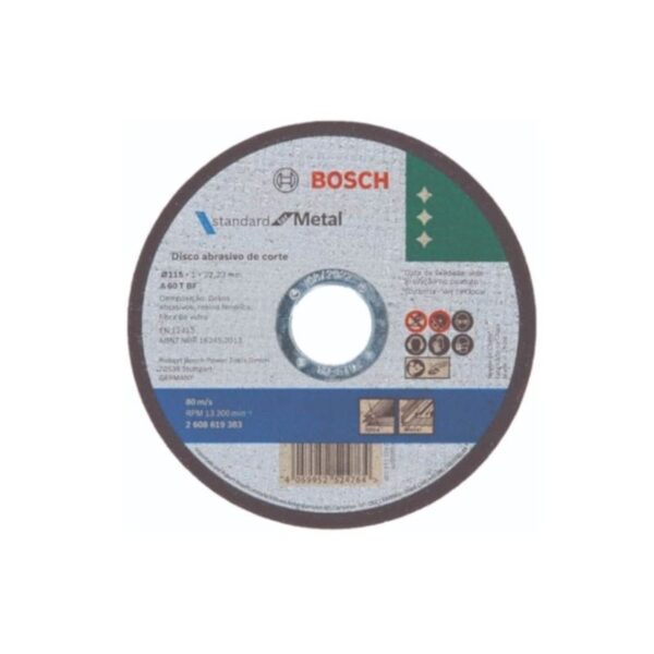 DISCO CORTE STD METAL 180X1,6MM BOSCH