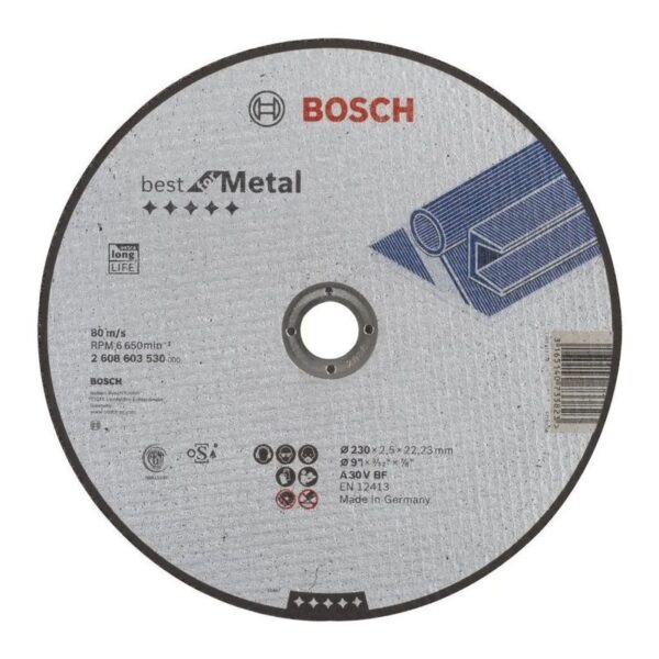 DISCO CORTE STD METAL 230X1,9MM BOSCH