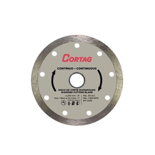 DISCO CORTE DIAM CONTINUO 200 CORTAG