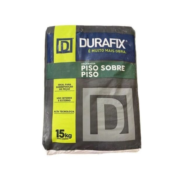 ARGAMASSA AC3 CINZA 15KG PISO SOBRE PISO DURAFIX