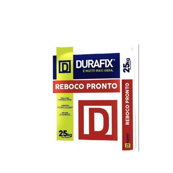 ARGAMASSA REBOCO 25KG INT E EXTERNO DURAFIX