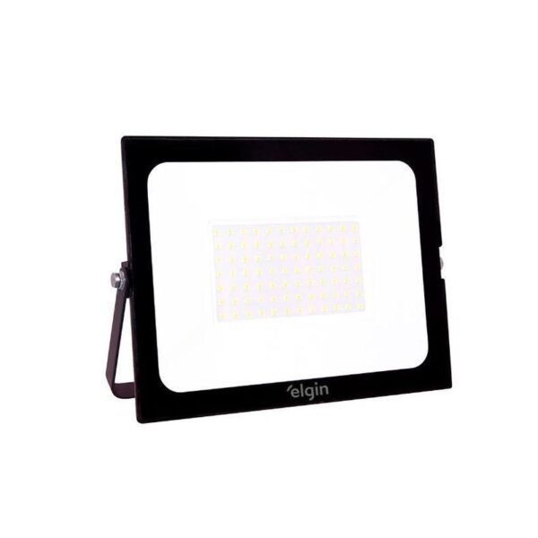 REFLETOR LED 100W 6500K PRETO ELGIN