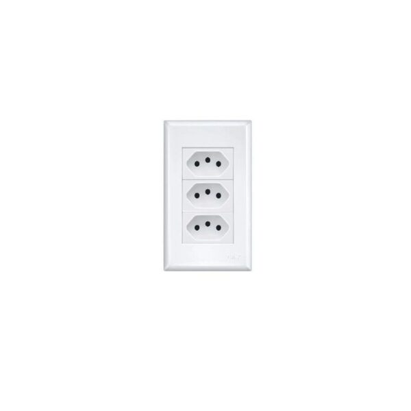 CONJUNTO 4X2 3TOM 2P+T 20A C/ PLACA EVIDENCE FAME