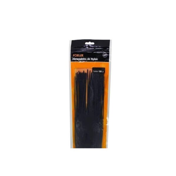 ABRACADEIRAS NYLON 200X35 PRETA C/100