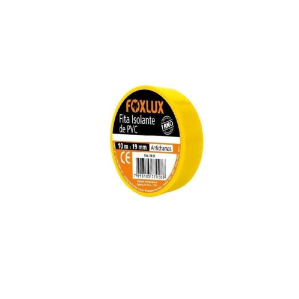 FITA ISOLANTE 10MT AMARELA FOX LUX