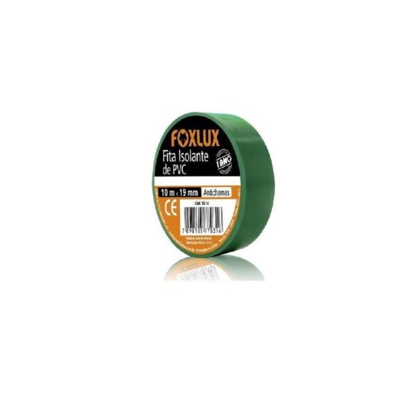 FITA ISOLANTE 10MT VERDE FOX LUX
