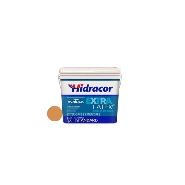 TINTA EXTRALATEX BRILHO SEDA OCRE 3,6L HIDRACOR