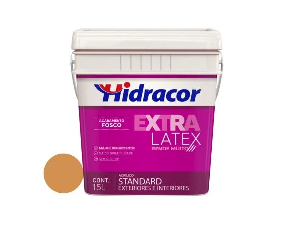 TINTA EXTRALATEX FOSCO OCRE 15L HIDRACOR