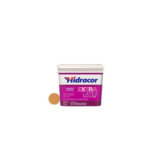 TINTA EXTRALATEX FOSCO OCRE 3,6L HIDRACOR