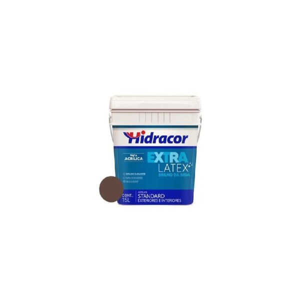 TINTA EXTRALATEX SEDA CHOCOLATE 15L HIDRACOR