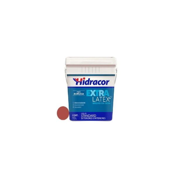 TINTA EXTRALATEX SEDA VERM CARIBE 15L HIDRACOR