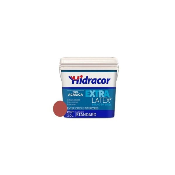 TINTA EXTRALATEX SEDA VERM CARIBE 3,6L HIDRACOR