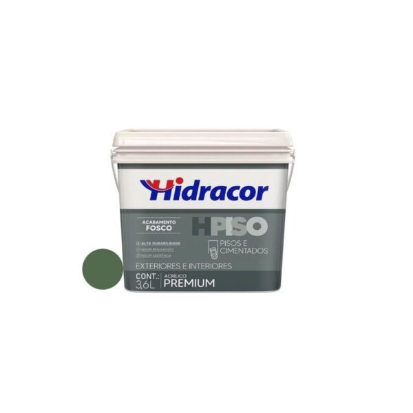TINTA HPISO VERDE 3,6L HIDRACOR
