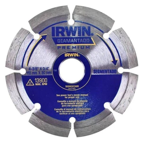 DISCO DIAMANTADO SEG PREM 110MM IRWIN