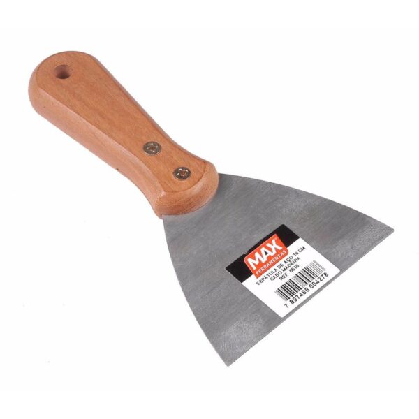 ESPATULA DE ACO CABO MADEIRA 12CM MAX