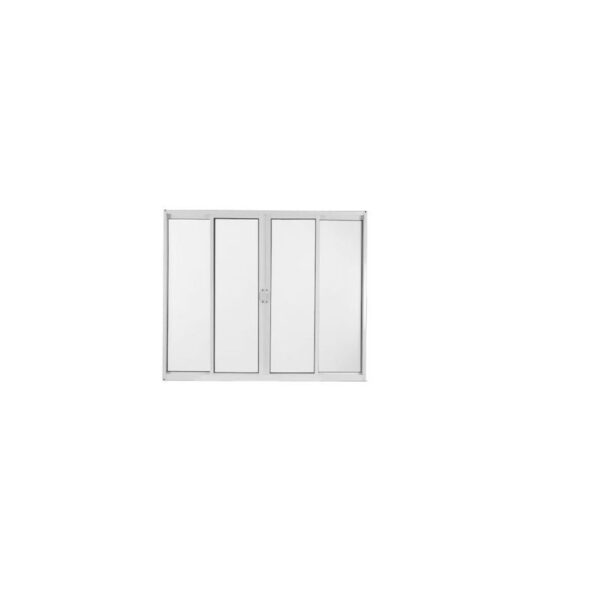 JANELA CORRER LISO 4 FOLHAS GRADE 100 X 150 MGM