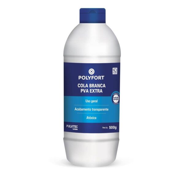 COLA BRANCA EXTRA 500G POLYFORT PULVITEC