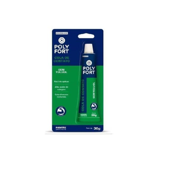 COLA DE CONTATO SEM TOLUOL 30G POLYFORT PULVITEC