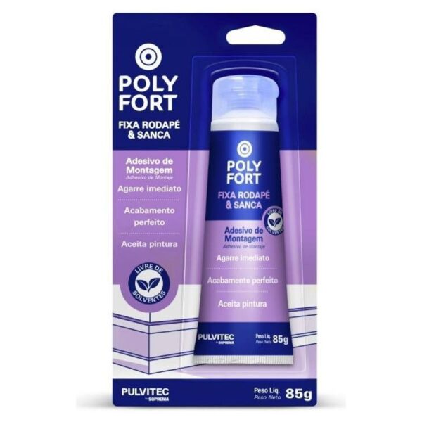 FIXA RODAPE E SANCA 85G POLYFORT PULVITEC