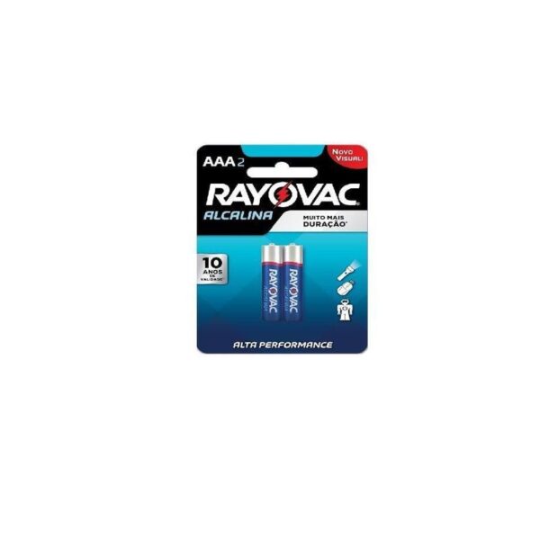 PILHA AAA2 CARTELA C/2 RAYOVAC