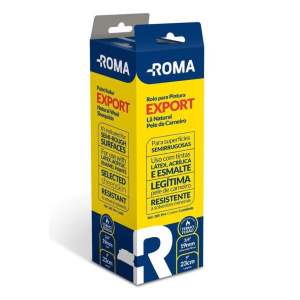 ROLO DE PELE DE CARNEIRO 23CM S/ CABO 285 19 ROMA