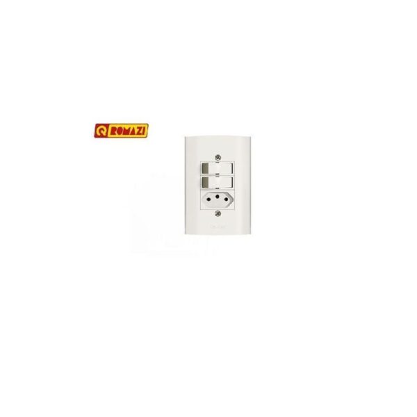 2 INTERRUPTOR PARALELO + 1 TOM 10A 2P+T DUNAS ROMAZI