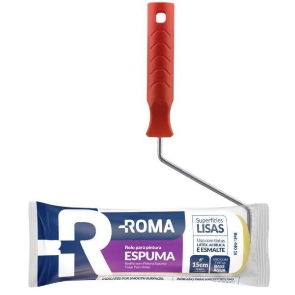 ROLO DE ESPUMA 09CM C/ CABO ROMA