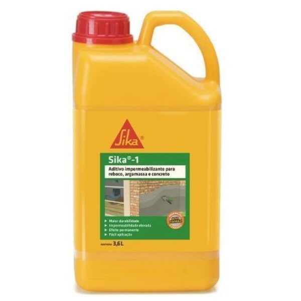 ADITIVO 1 GL 3,6 LT REBOCO, MASSA E CONCRETO SIKA