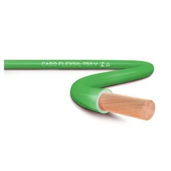CABO FLEXSIL 750 V 4MM VERDE RL 100METROS SIL