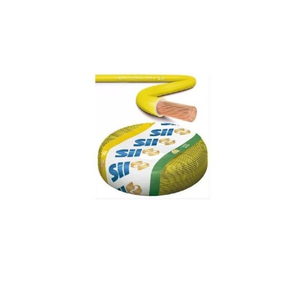 CABO FLEXSIL 750V 6MM AMARELO MT SIL
