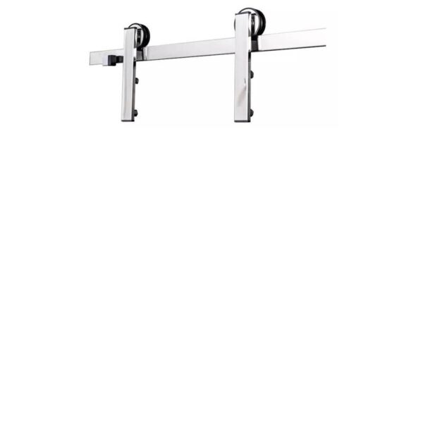 KIT PORTA DE CORRER INOX 304 POLIDO  2,0M SILVANA