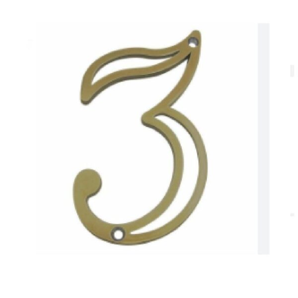 NUMERO EM ZAMAK OXID  N 3  CT SILVANA