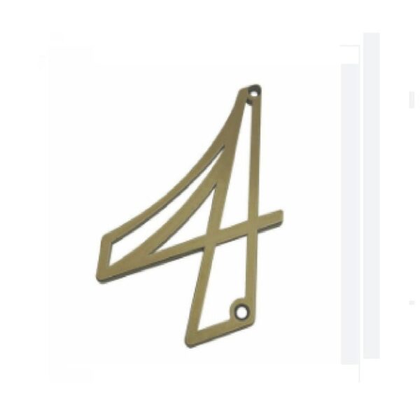 NUMERO EM ZAMAK OXID  N 4  CT SILVANA