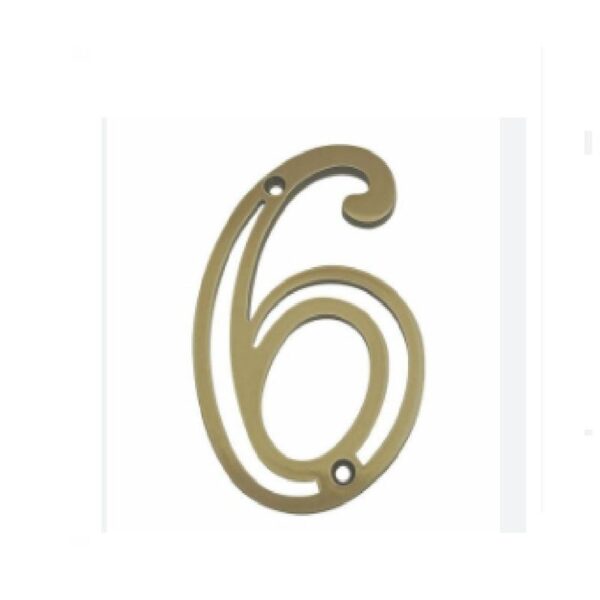 NUMERO EM ZAMAK OXID  N 6  CT SILVANA