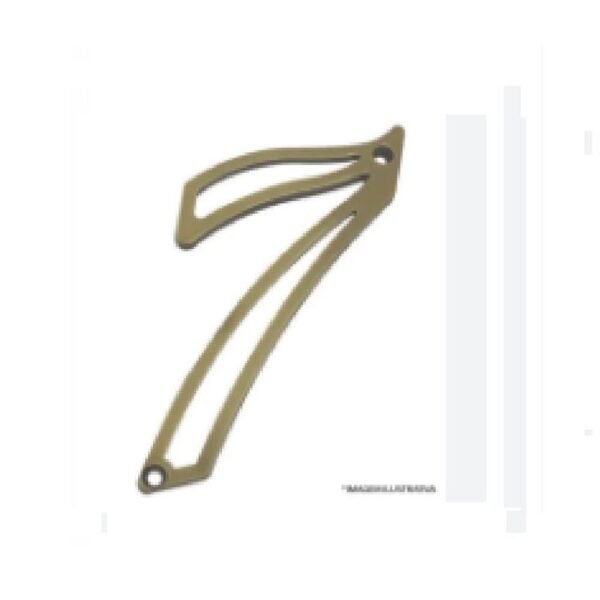 NUMERO EM ZAMAK OXID  N 7  CT SILVANA