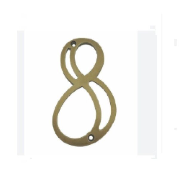 NUMERO EM ZAMAK OXID  N 8  CT SILVANA