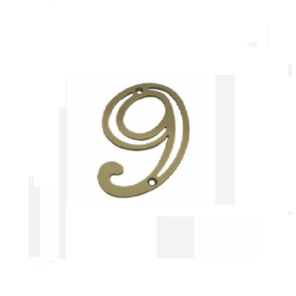 NUMERO EM ZAMAK OXID  N 9  CT SILVANA