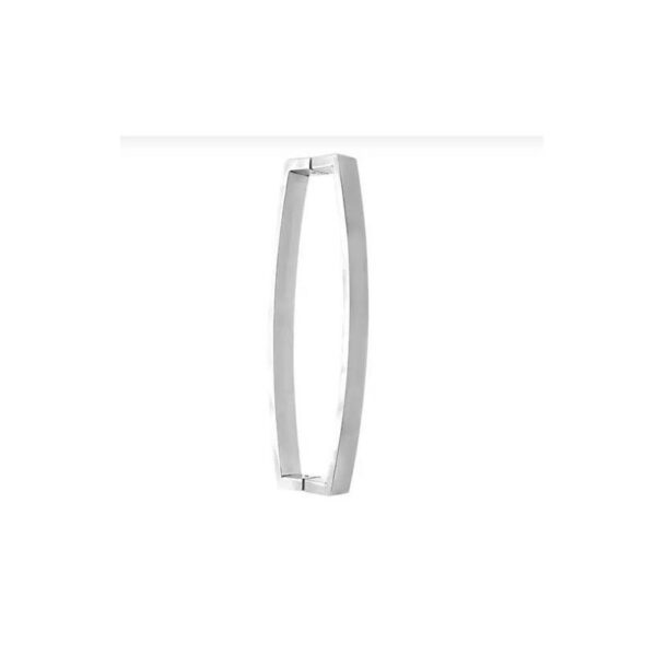 PUXADOR RET CURVO 40X10 400MM  INOX ESC SILVANA