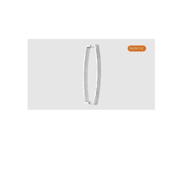 PUXADOR RET CURVO 40X10 800MM  INOX ESC SILVANA
