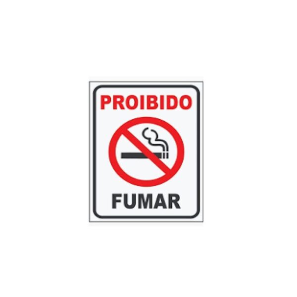 PLACA PS 15X20 PROIB FUMAR SINALIZE