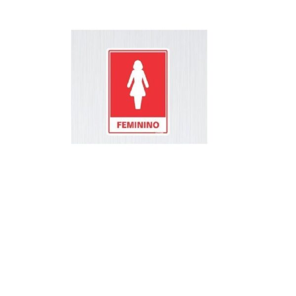 PLACA PS 15X20 SAN FEM SINALIZE