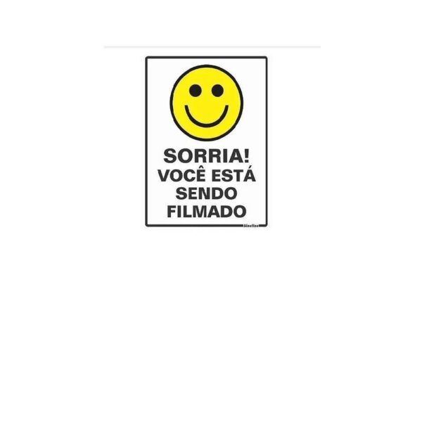 PLACA PS 15X20 SORRIA VOCE SINALIZE