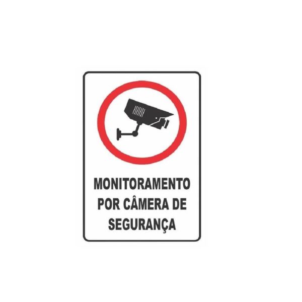 PLACA PS 20X30 MONIT POR CAM SINALIZE