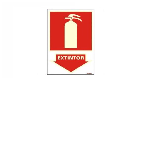 PLACA PVC 20X30 EXTINTOR SINALIZE