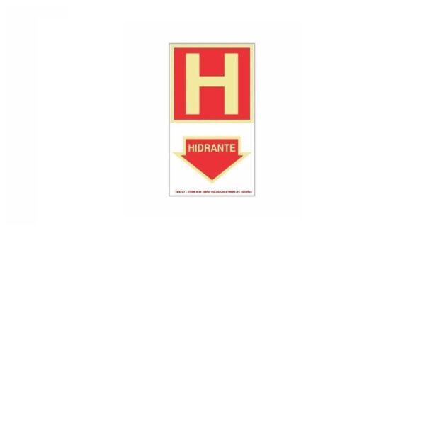 PLACA PVC 20X30 HIDRANTE SINALIZE
