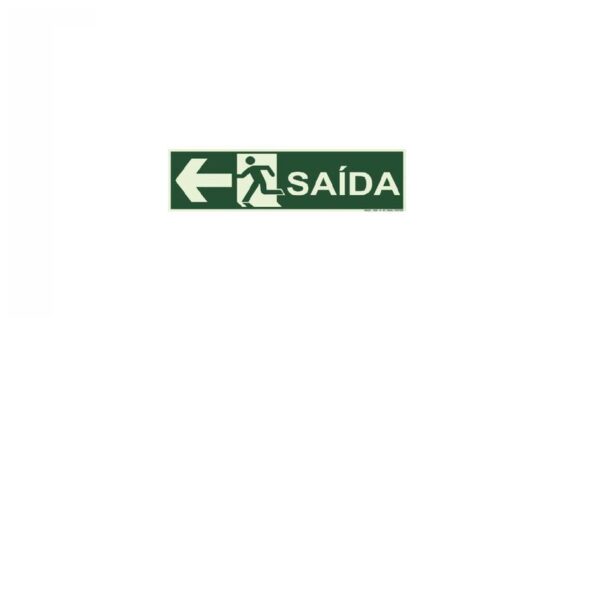 PLACA PVC 30X15 SAIDA EMERG SINALIZE