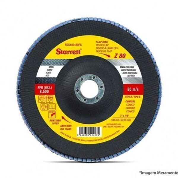 DISCO FLAP F VD 115X22,23MM 40G STARRETT